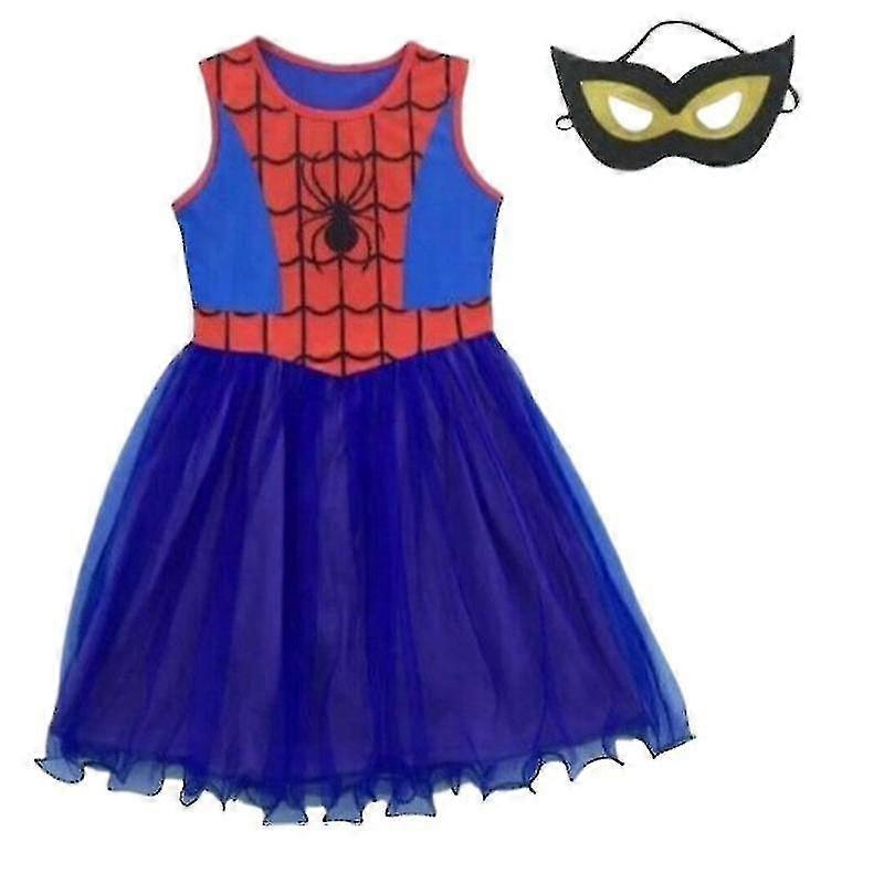 ピンクレッドガールズスパイダーガールコスチュームドレスアップスーパーヒーロースパイダーマンファンシードレス半袖T