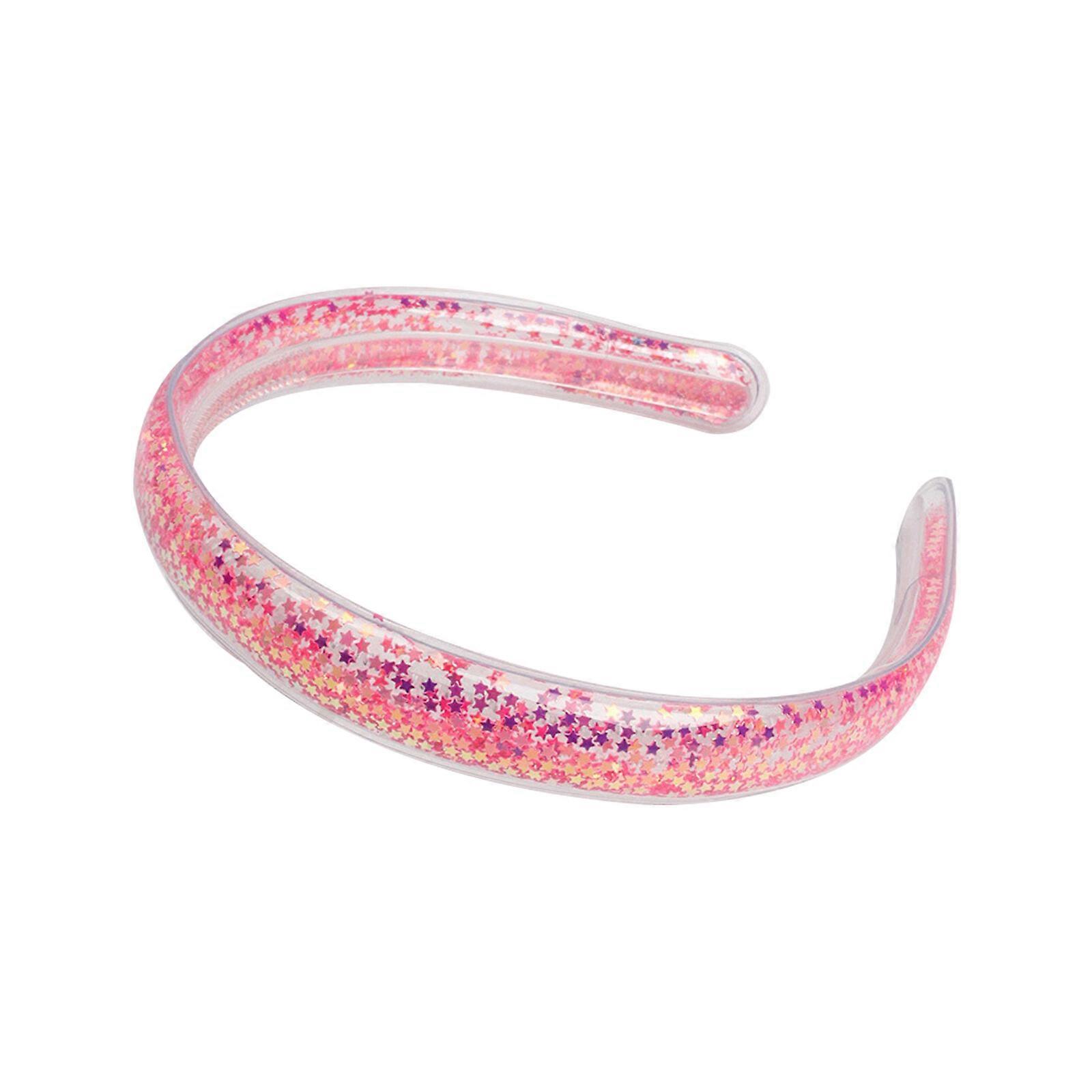 Headbands Glitter para meninas, Sparkly Headband Confete com dentes para crianças