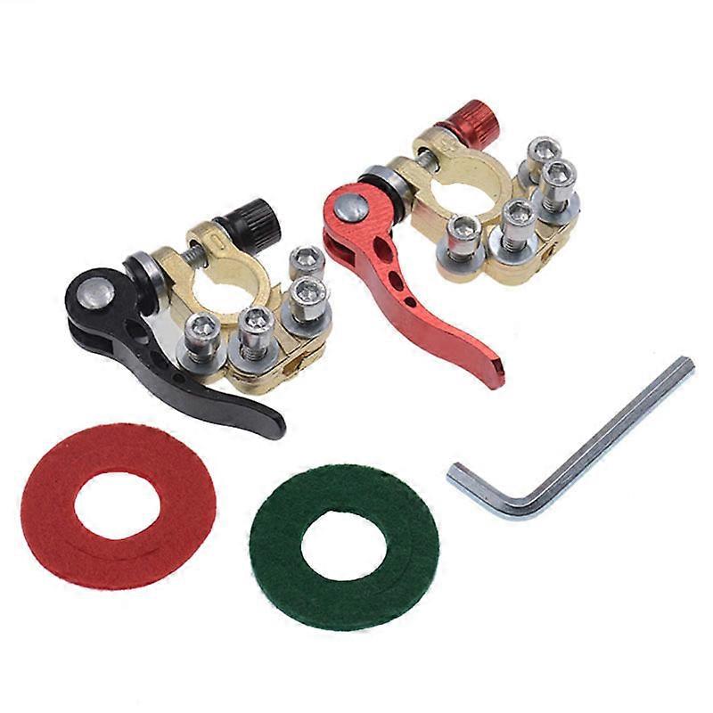 2 Pieces Battery Terminal Lug Positive and Negative Quick Release Battery Connectors Battery Terminal for Car Boat