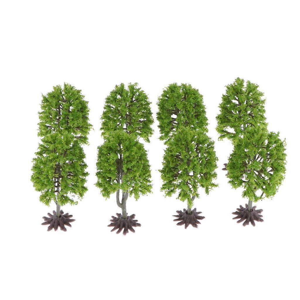 8pcs Plastic Model Trees Train Layout