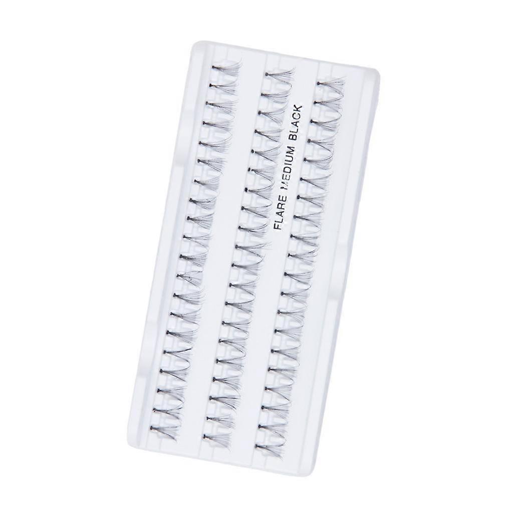 60pcs 10mm Eyelashes Extension Flare Individual False Eye Lashes Cluster