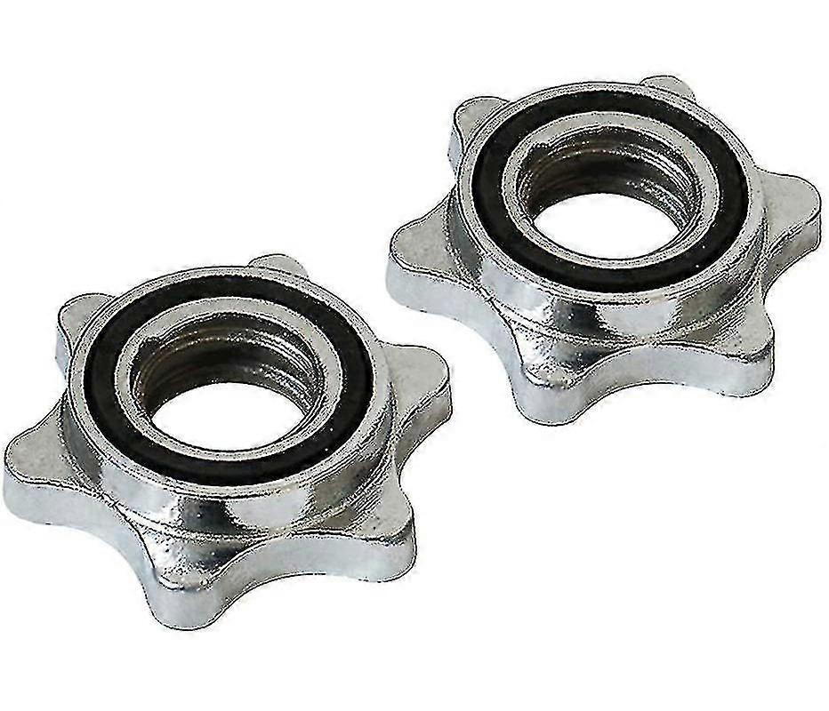 2 Pieces Standard Star Locks 25 Mm For Dumbbell Bars