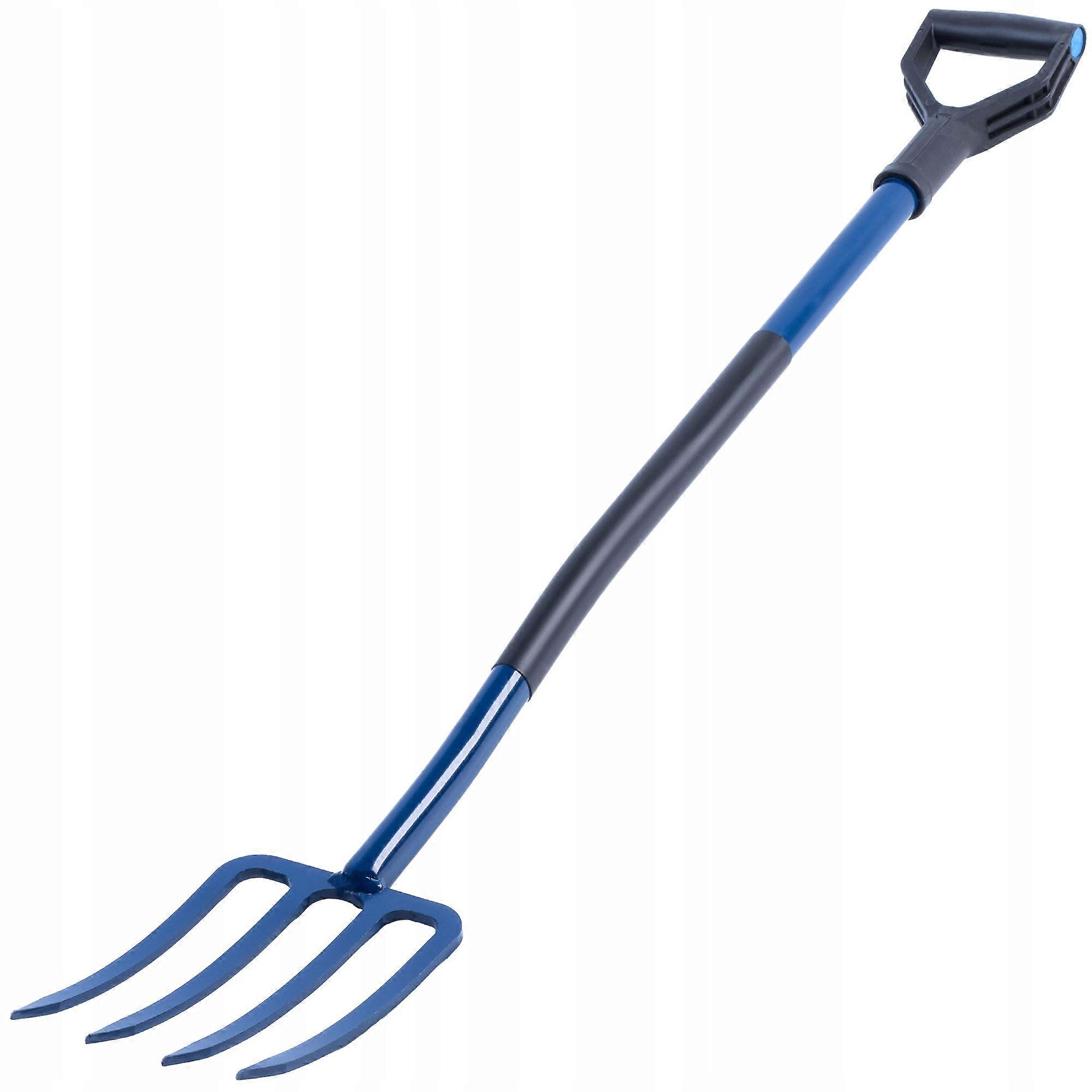 KADAX Compost Digging Garden Fork 4 Tines Metal Solid 130cm