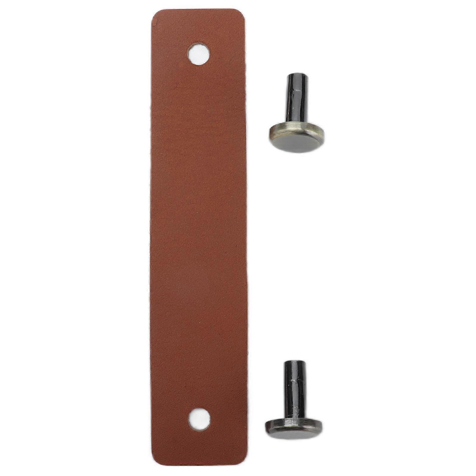 PU Leather Drawer Pulls Anticollision Wear Resistant European Exquisite Modern Simple Cabinet HandleBrown