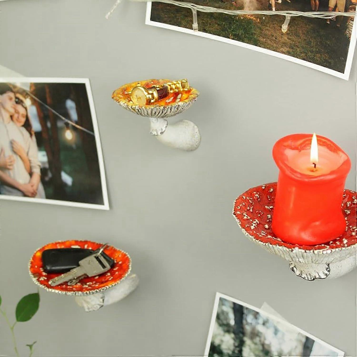 Resin Mushroom Hanging Shelf For Wall Floating Shelf Mushroom Shape Home Decor Ornaments,50% Offer