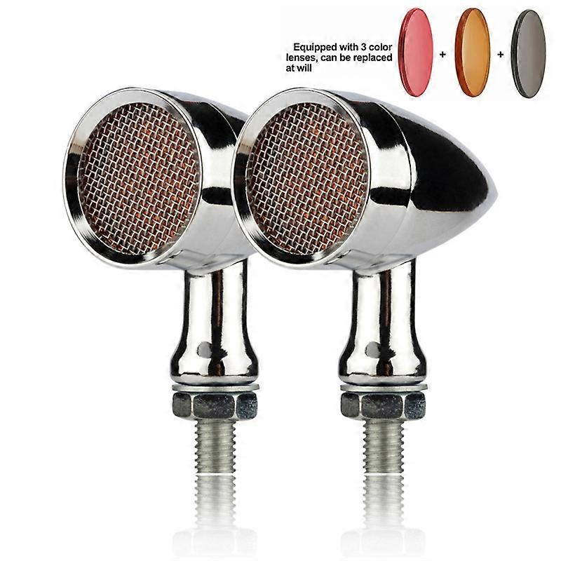 1 Pair Motorcycle Turn Signal Lights LED Brake Running Tail Lamp Motorbike Signal LampMotor Vehicle Lighting