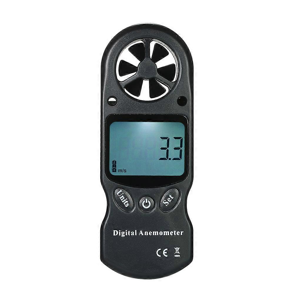 8 in 1 Handheld Digital Anemometer Wind Speed/Temperature/Humidity/Wind Chill/Heat Index/Dew Point/Barometric Pressure/Altitude Meter with LCD Backlig