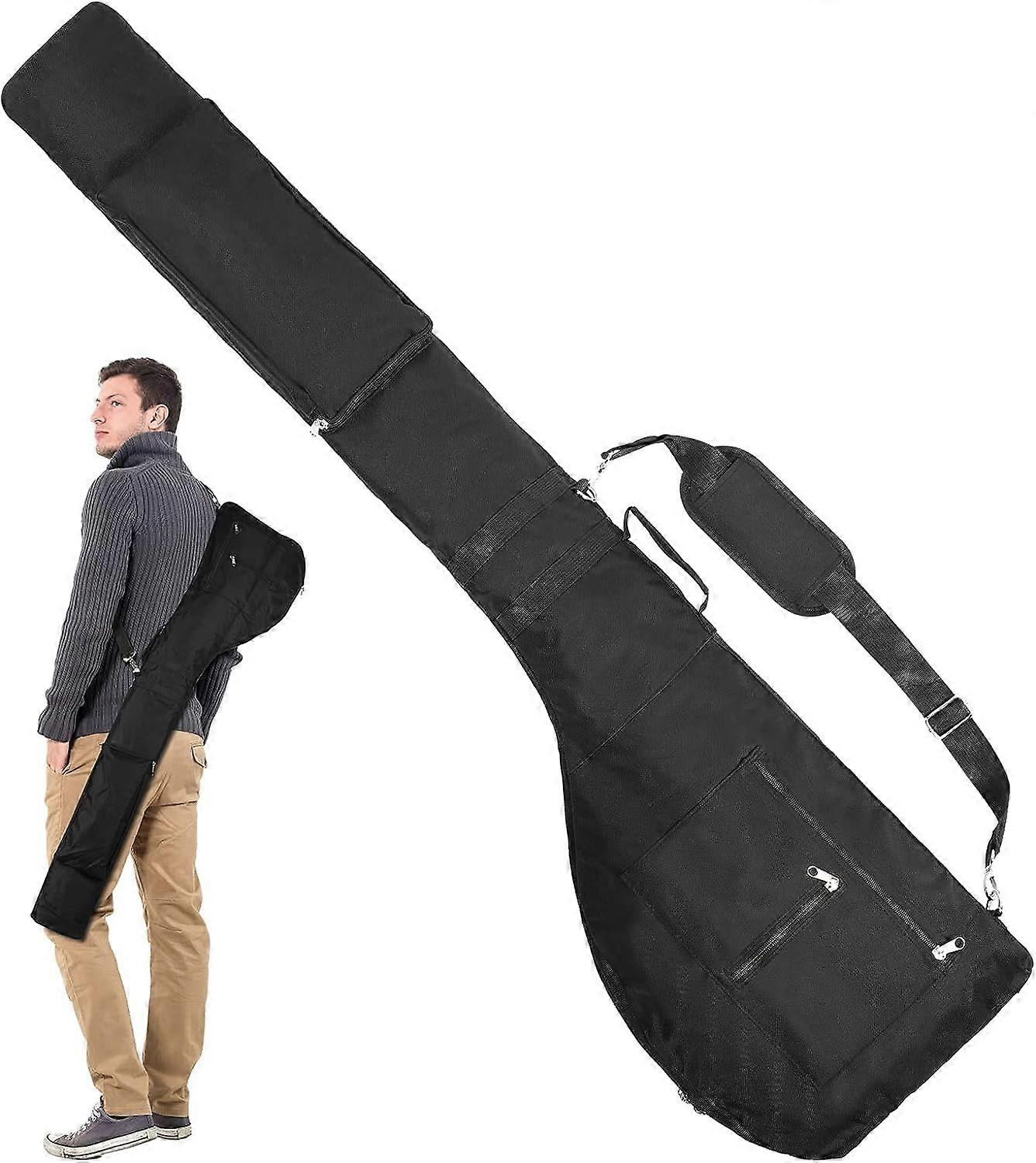 Foldable Golf Bag Mini Golf Carry Bag 49" Sunday Golf Bag Holds Up To 10 Golf Clubs Waterproof Sunday Golf Bag With Lightweight Strap Until Practice