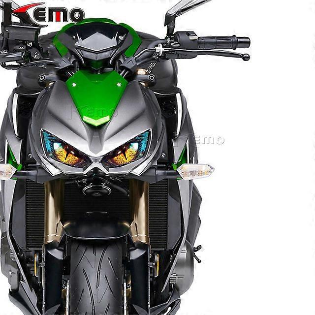 For kawasaki Z1000 2014-2017 2016 Motorcycle Accessries 3D Front Fairing Headlight Sticker Guard Head light Stickers decorative