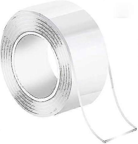 Ruban adhésif double face lavable et réutilisable, sans trace, en gel transparent – Ruban adhésif antidérapant pour tapis, pour fixer des photos
