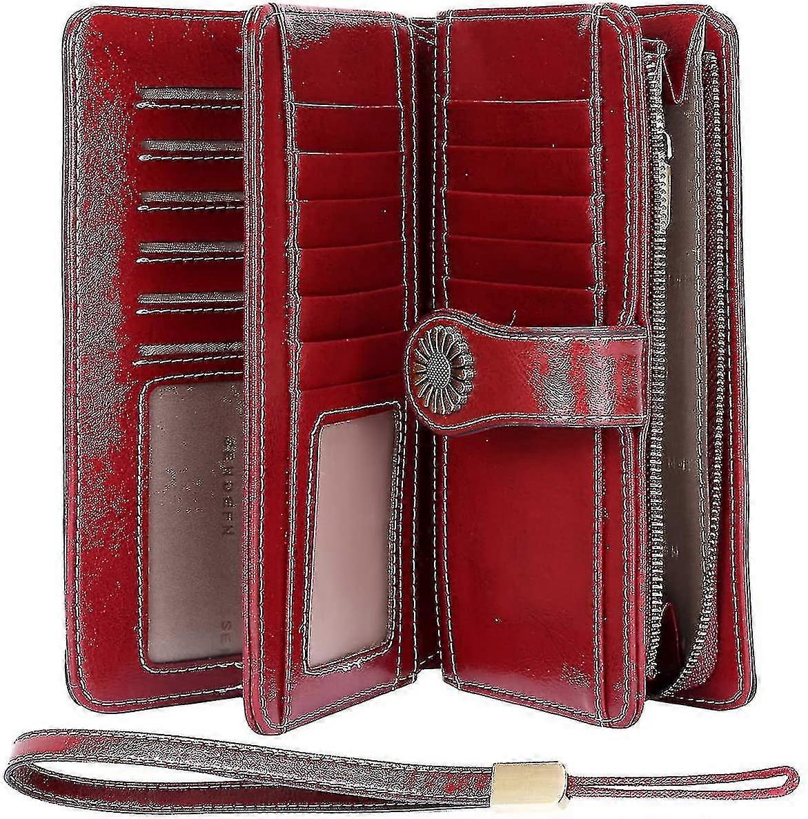 Ladies Vintage Wallet, Long Wallet With Large Capacity