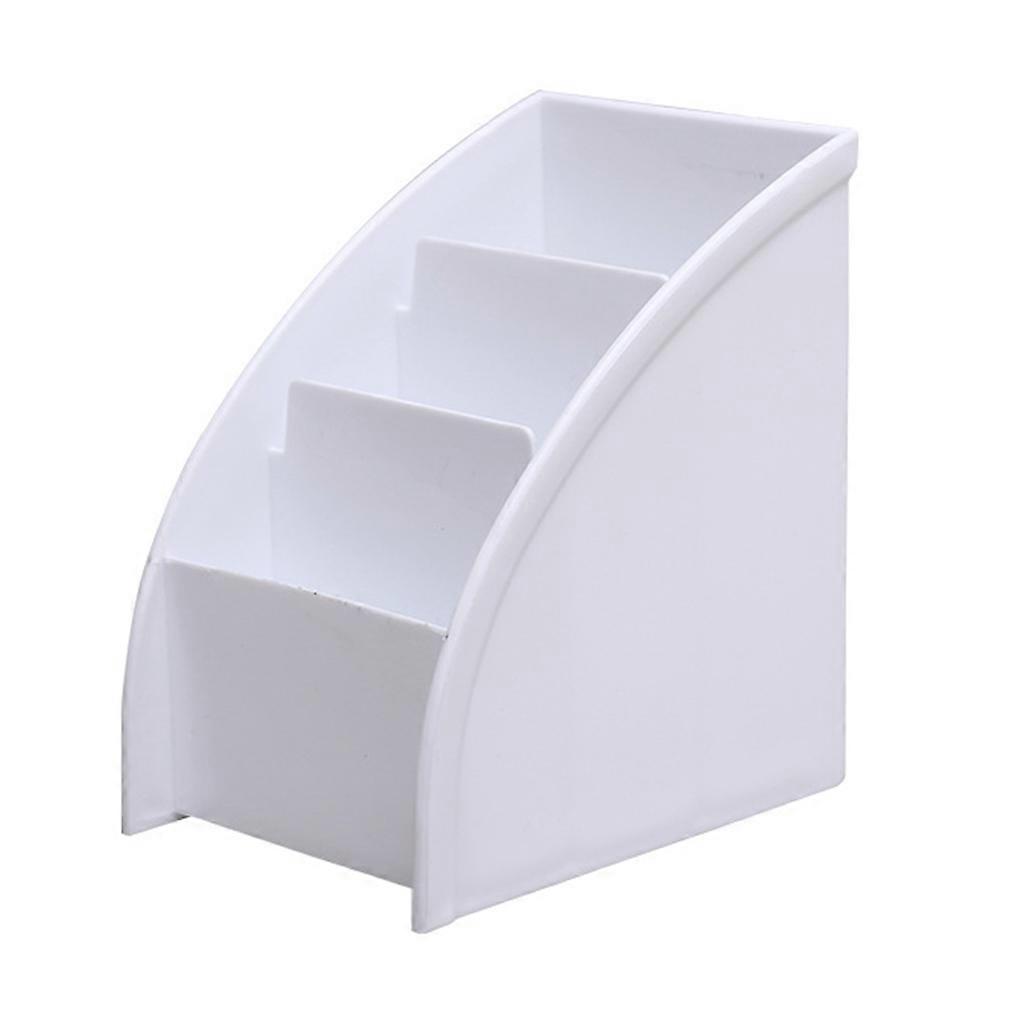 3 Compartments TV Remote Control Bracket Box Desktop Storage for Case Holder Sta