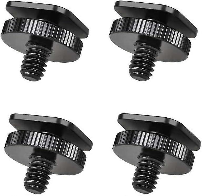 1/4 Inch Camera Adapter Screw 4 Pack Flash Hot Shoe Mount for DSLR Camera Rig