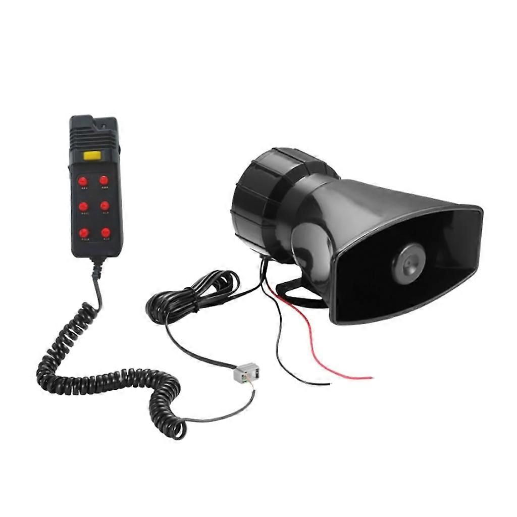 צופר רכב עם מיקרופון אזעקת אזהרת רכב רמקול אזעקת אזהרה רמקול צופר אזעקת אזהרה