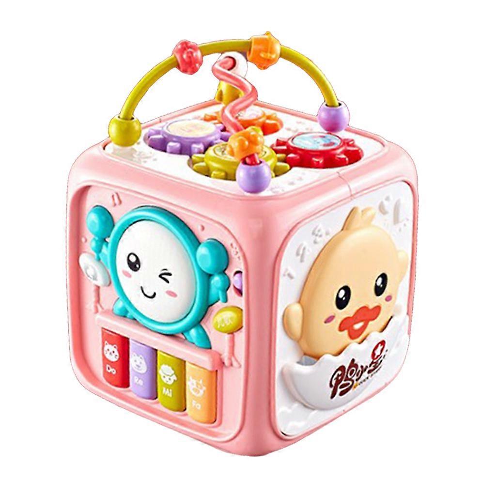 Kids Simulated Improve Intellgence Interactive Drum with Six Sided