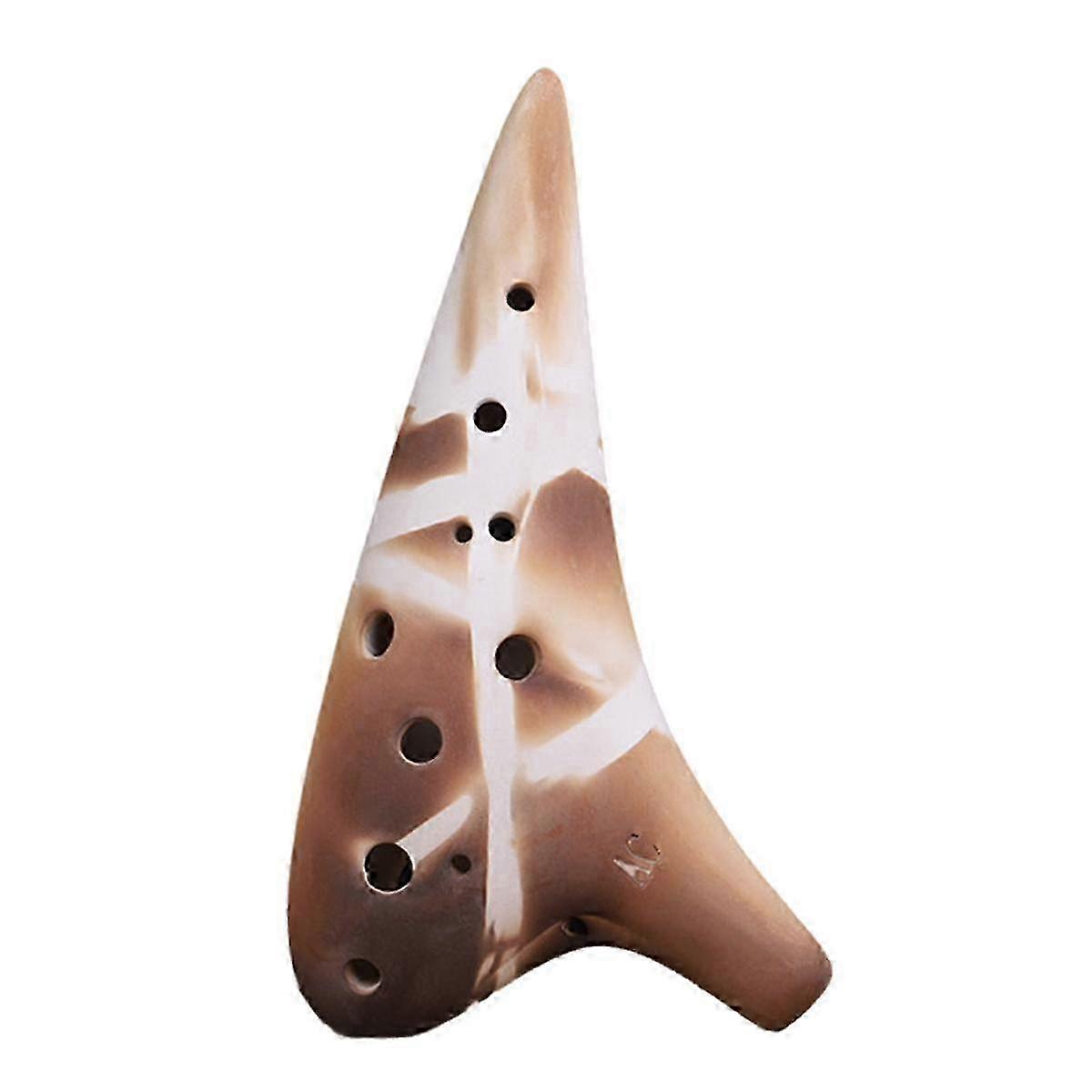 Performance Type 12 Hole Ocarina, Made Of Ceramic, Accurate Tone, 12 Hole Ocarina Suitable For Beginners As Shown
