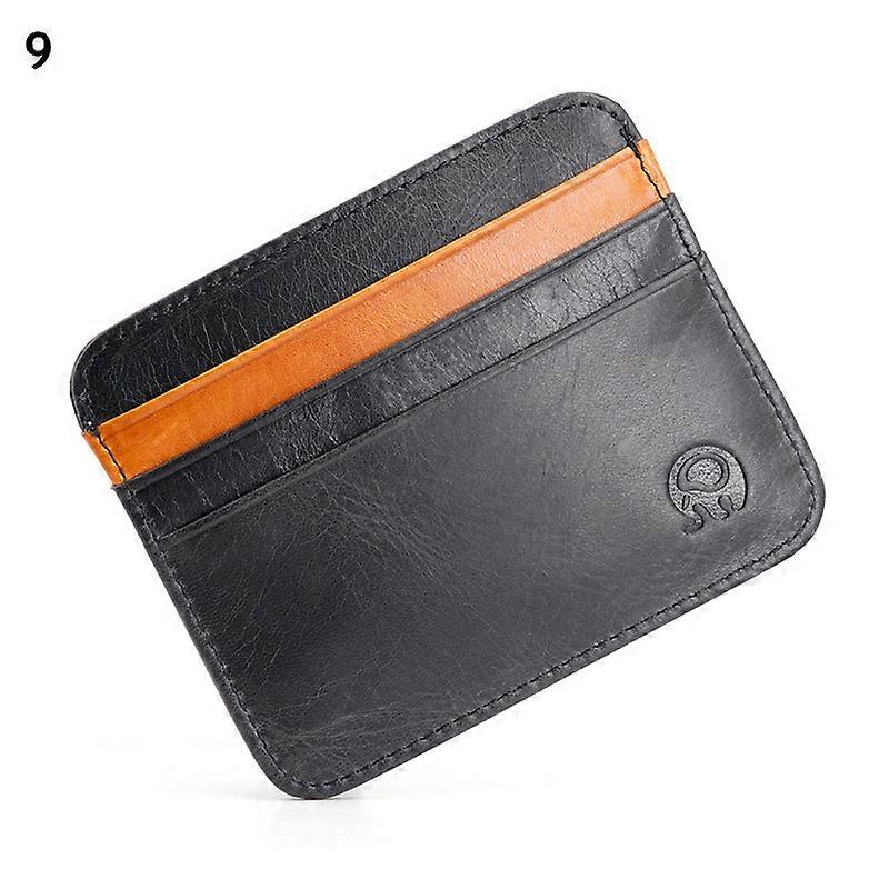 Super Slim Soft Cowhide Leather Card Holder Mini Credit Card Wallet Men Thin Card Case Small Purse Business Cardholder