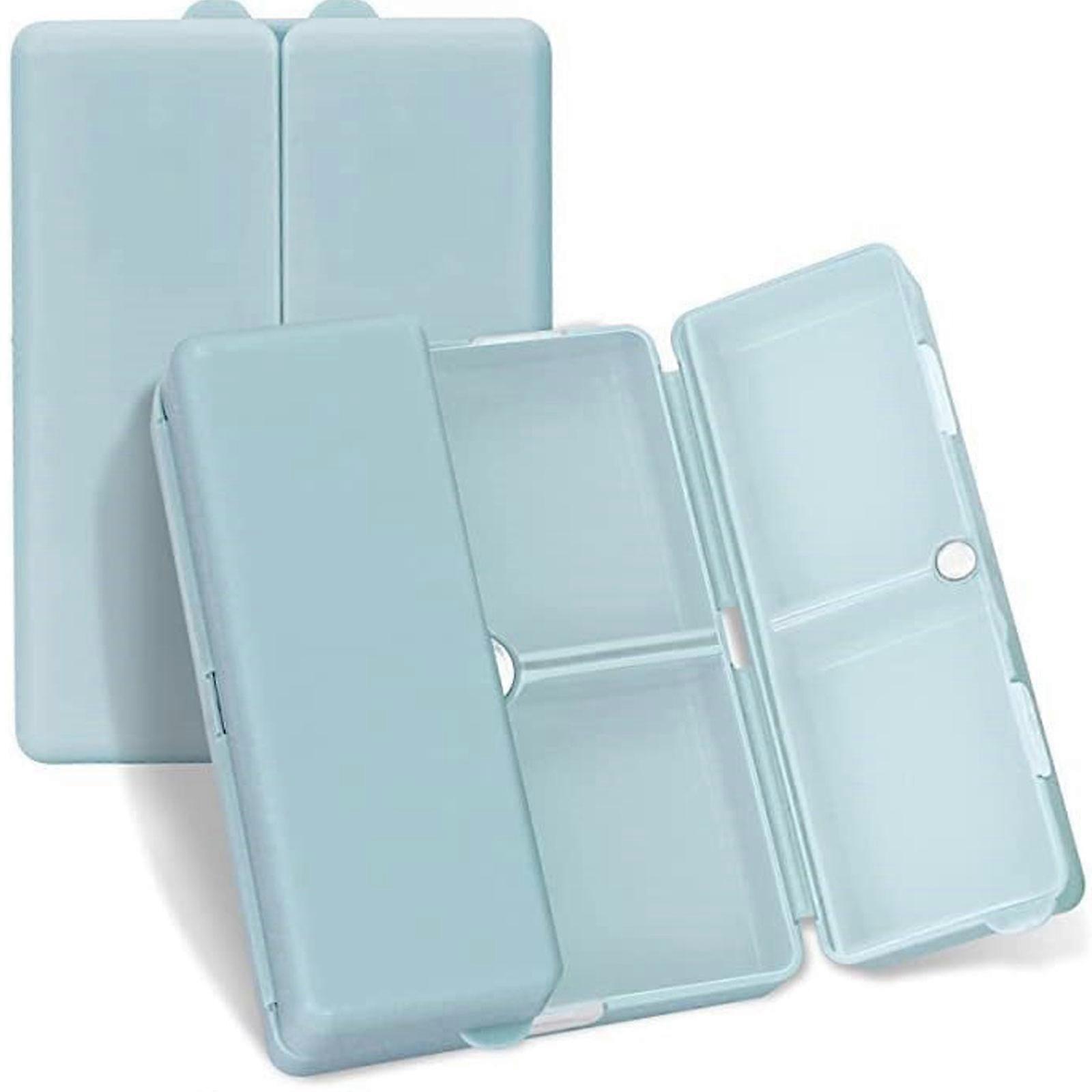 7 Days Compartments Portable Travel Pills Box, Pills Organizer with Unique Magnetic Design