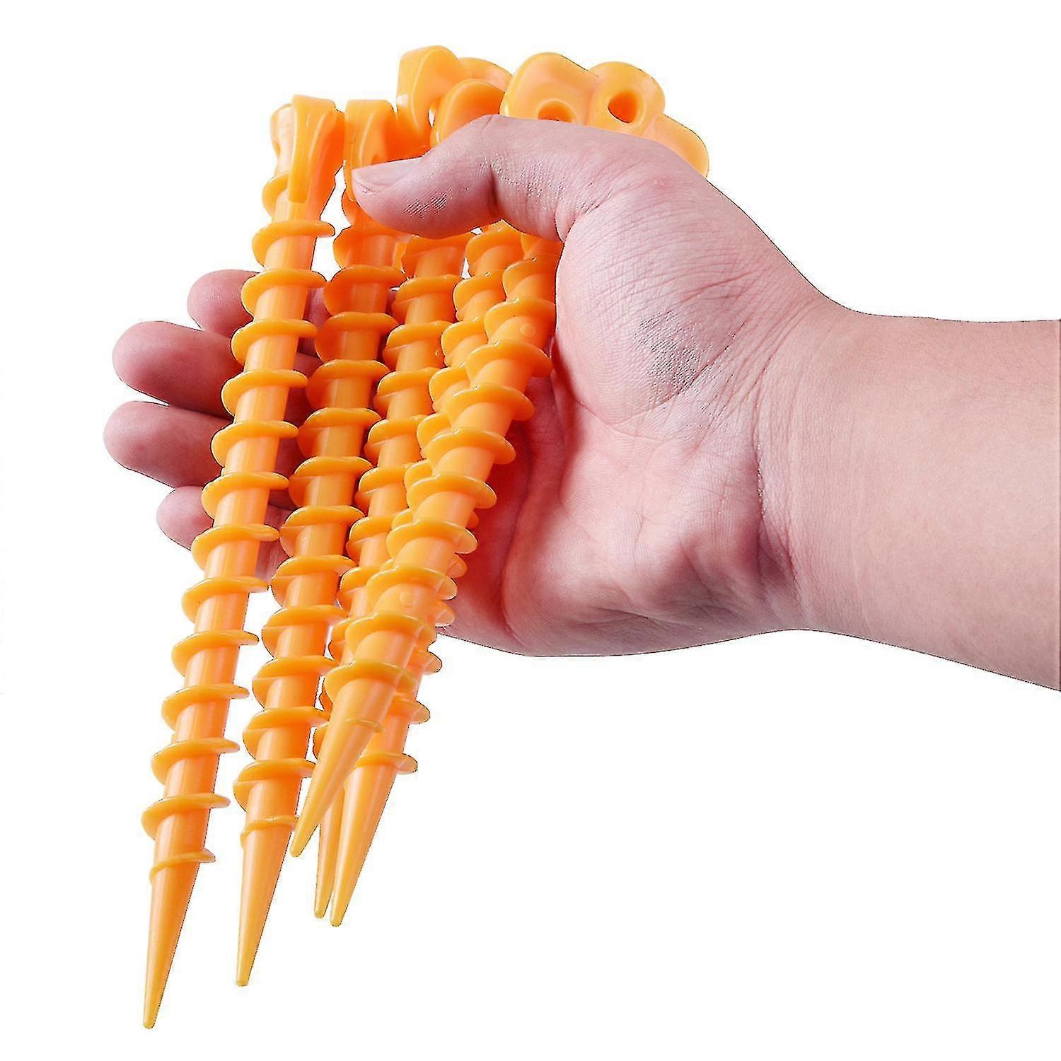 10pcs Plastic Screw Tent Hook Stakes Baobao