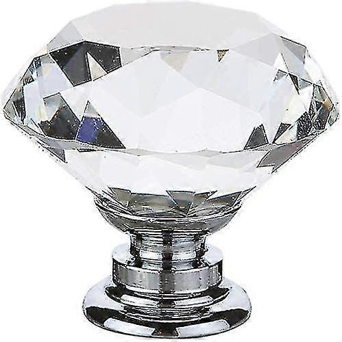 30mm Crystal Glass Door Knobs Furniture Cabinet Knobs Drawer Pull Handle