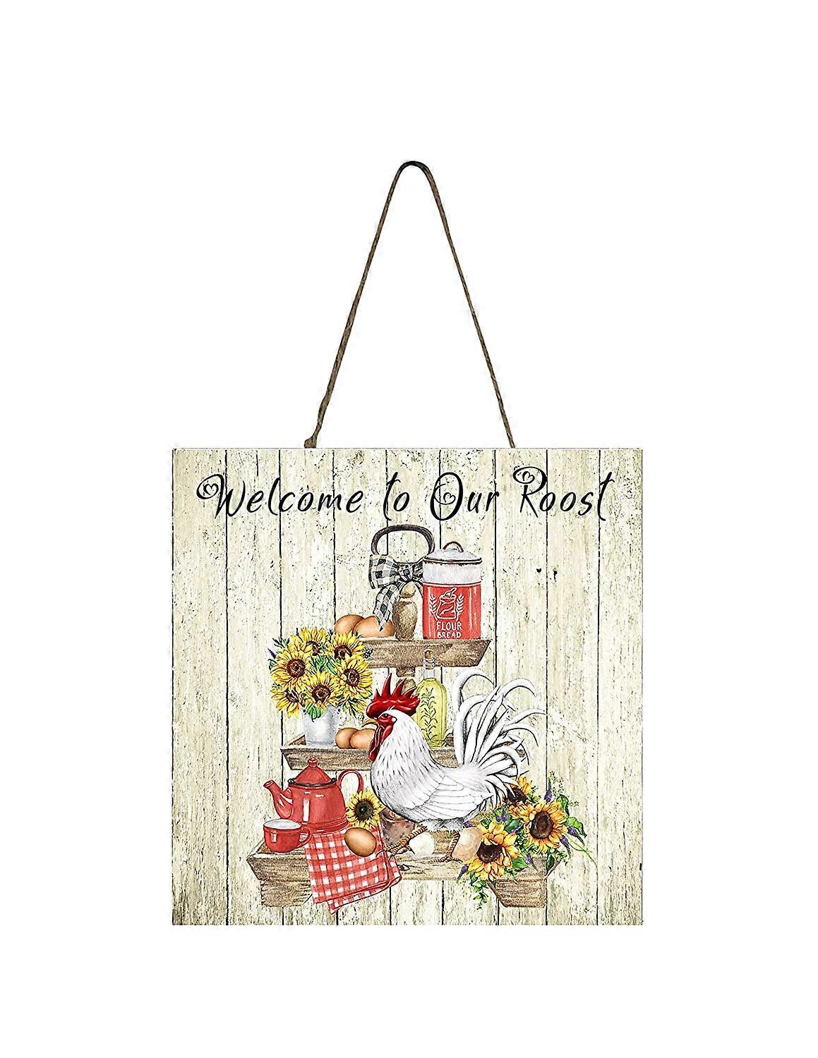 Welcome to Our Roost Wood Mini Sign 5" x 5"