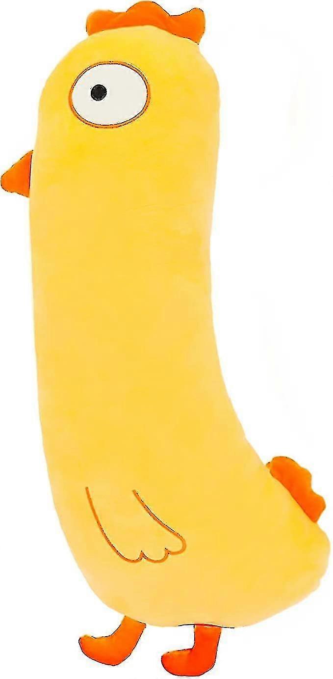 Søt kylling utstoppet dyr plysj klemmer pute leketøy kawaii plushy for jenter og gutter egnet for hjemmekontor gul
