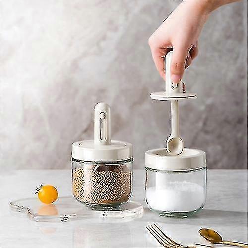 Aab020 Retractable Spoon Seasoning Bottle (white)