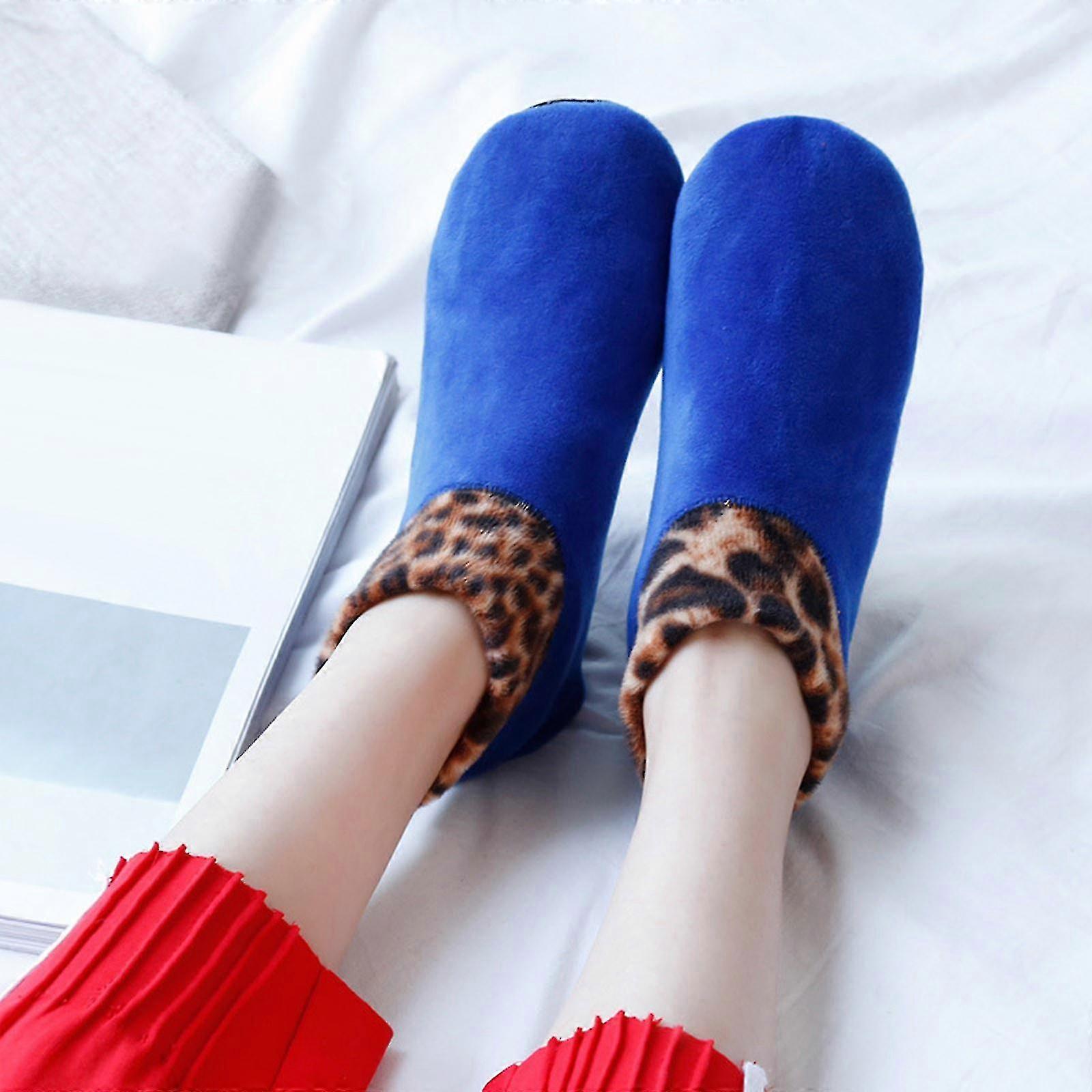 Autumn And Winter Children's Leopard Print Floor Socks Double Layer Plus Velvet Thickening Non-slip Warmth Not Down Velvet Yoga Dance Socks