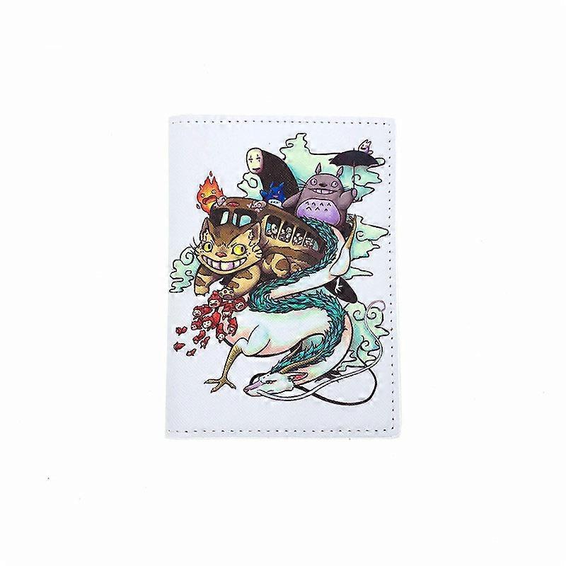 أنيمي توتورو اكسسوارات السفر العائلية حامل جواز السفر بو جلد السفر غطاء جواز السفر المعجبين تأثيري المشجعين أنيمي هدايا الحب