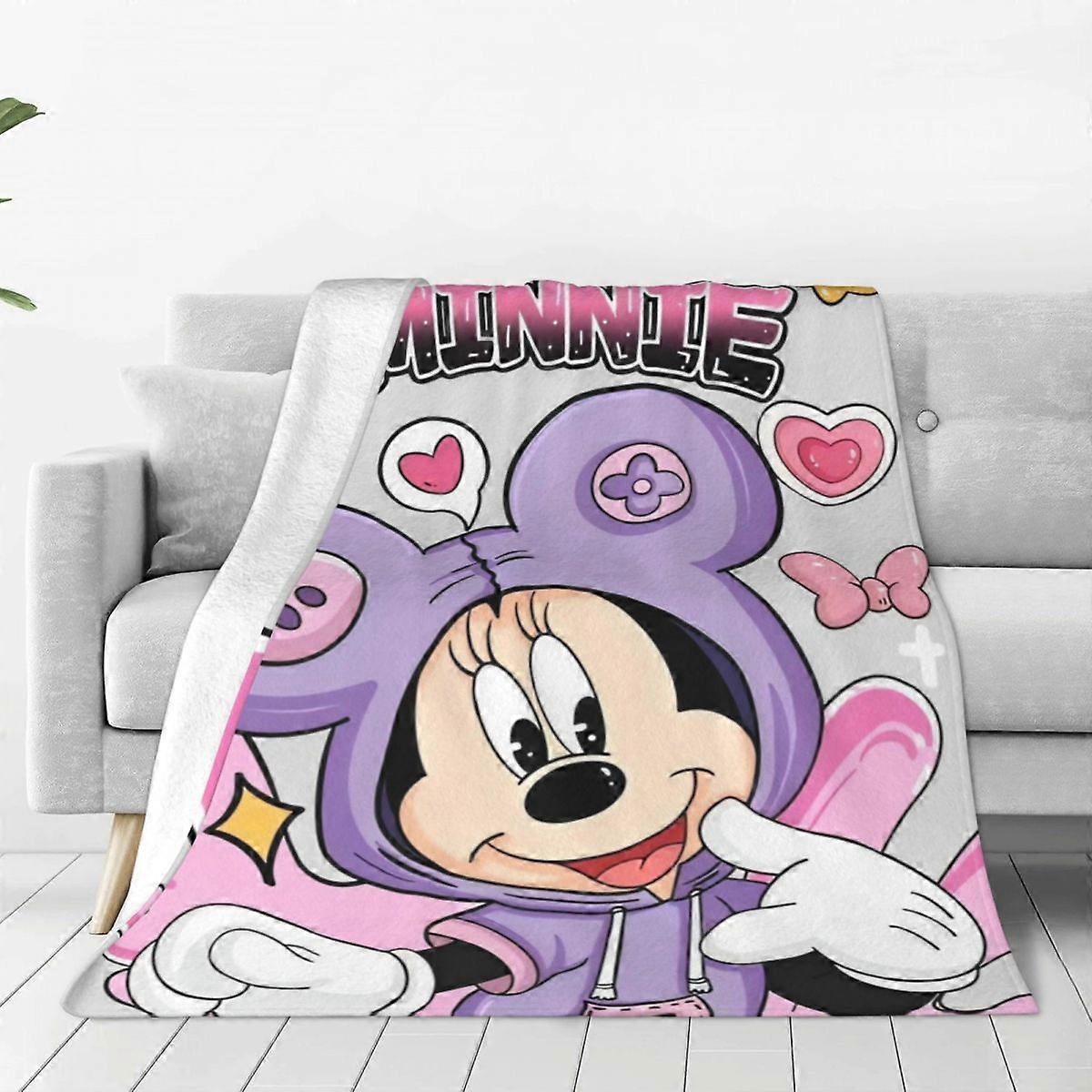 v753 Blankets Animated Movie Mickey Blanket Decorative Flannel Throw Blanket For Couch Chair Sofa Bed Warm Soft Custom Quality Bedspread Blankets vv75