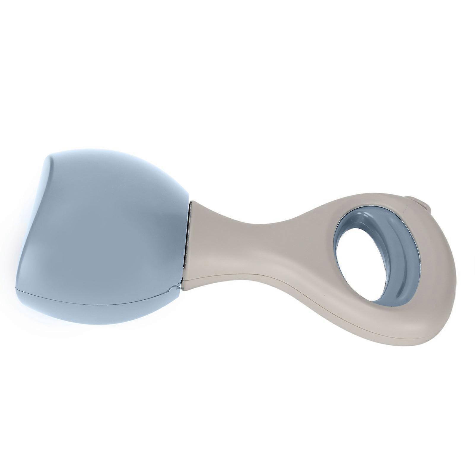 Dog Poop Picker Large Space Large Arc Diameter Easy Flushing Portable Dog Clip Toilet with Hanging Buckle and Handle S Blue