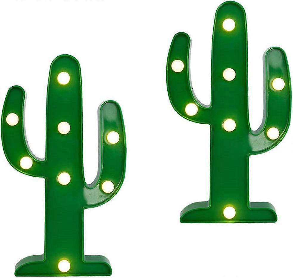 Cactus Night Lights, Large LED Design for Party Decorations, Green Color, Energy Efficient, Decorative Home Accent