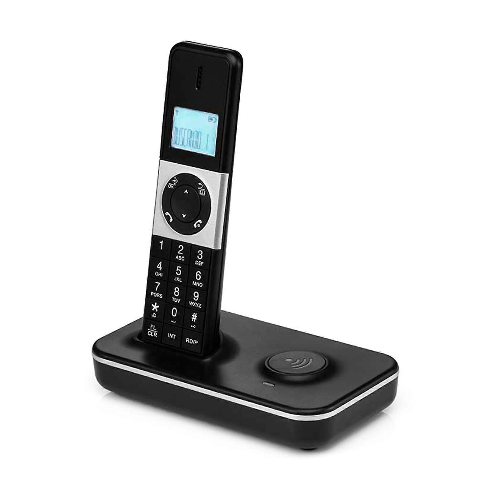 D1002 Digital Cordless Telephone Fixed Landline Phone - Caller ID Display, Memory Storage, and Office