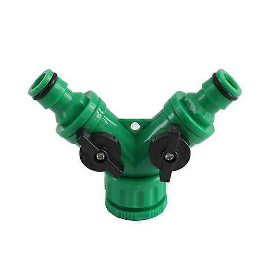 Ball Valve 2 Way No Leakage Plastic Y Connector Faucet Splitter for Watering