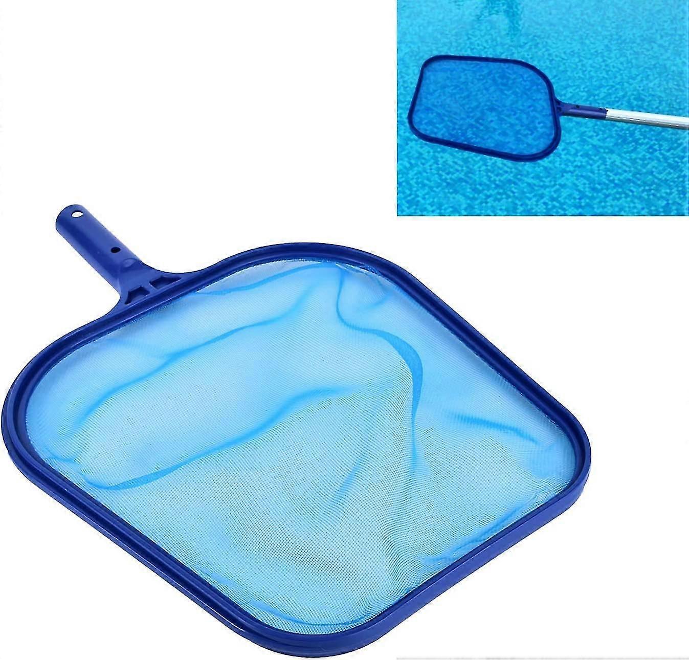 Pool Skimmer Net With 17-41 Inch Telescopic Pole Leaf Skimmer Mesh Rake Net For Spa Pond Swim Pool, Pool Cleaner Supplies And Accessories