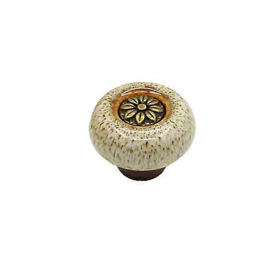 Vintage Cabinet Knobs Flower Carving Anti-rust Home Improvement Leopard Round Cabinet Handle