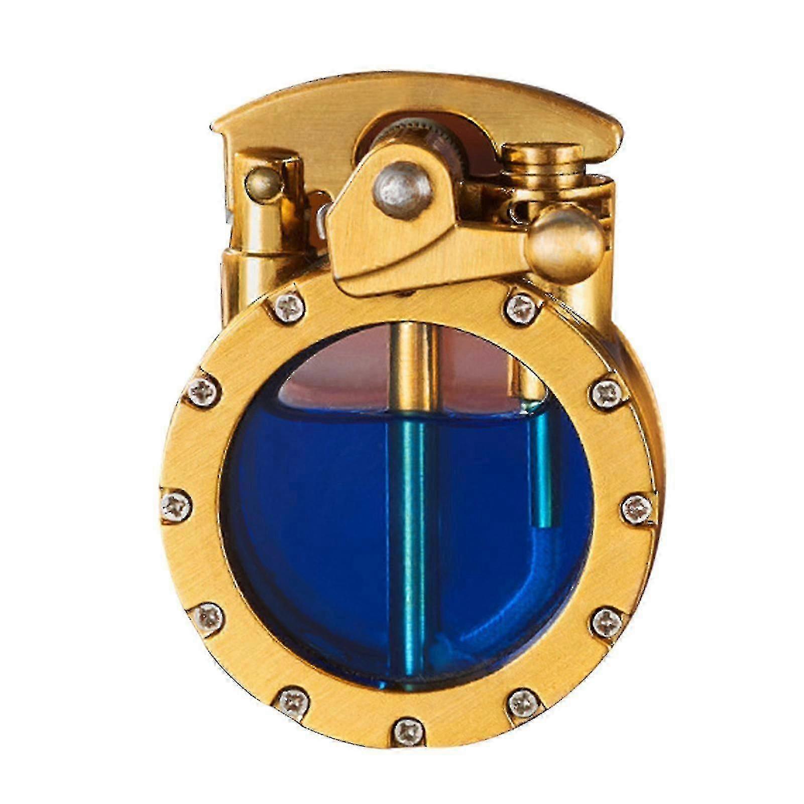 Retro Isqueiro transparente com Rocker Arm personalizado presente recarregável isqueiro para aniversário