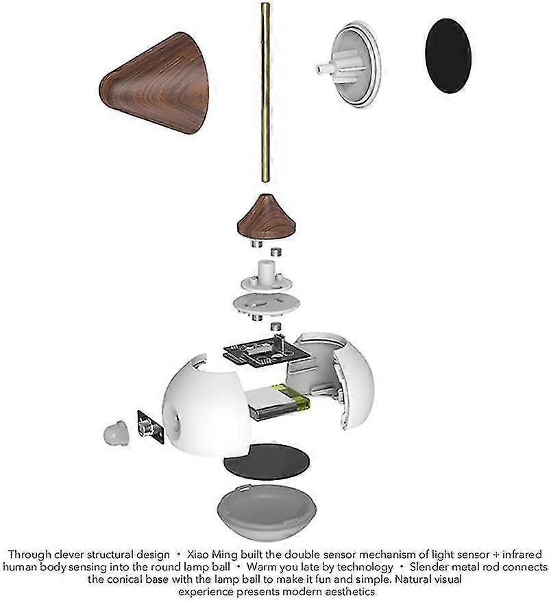 Led Night Light With Motion Detector Infrared Induction, Usb Charging, Removable Child Light-nutcracker