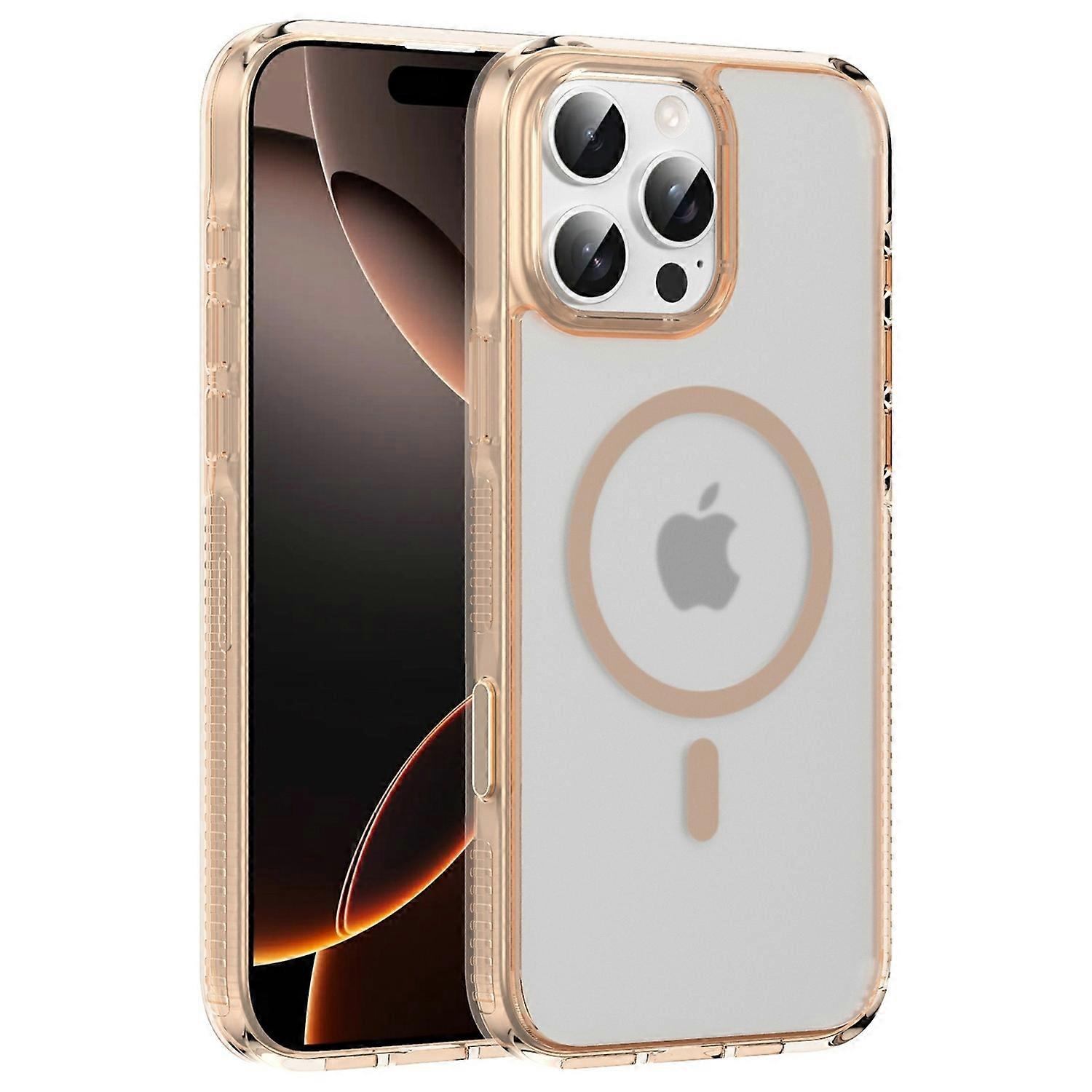 For iPhone 16 Pro Max Case with Camera Touch Control Button PC+Phone Cover Compatible with MagSafe