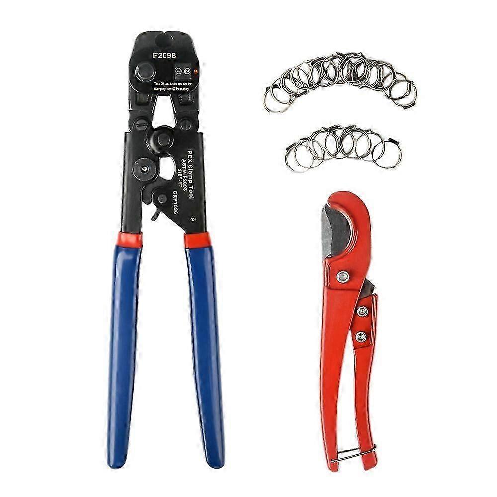 PEX Crimper Cinch Tool with Removing Function for 3/8 Inch- 1 Inch Clamps