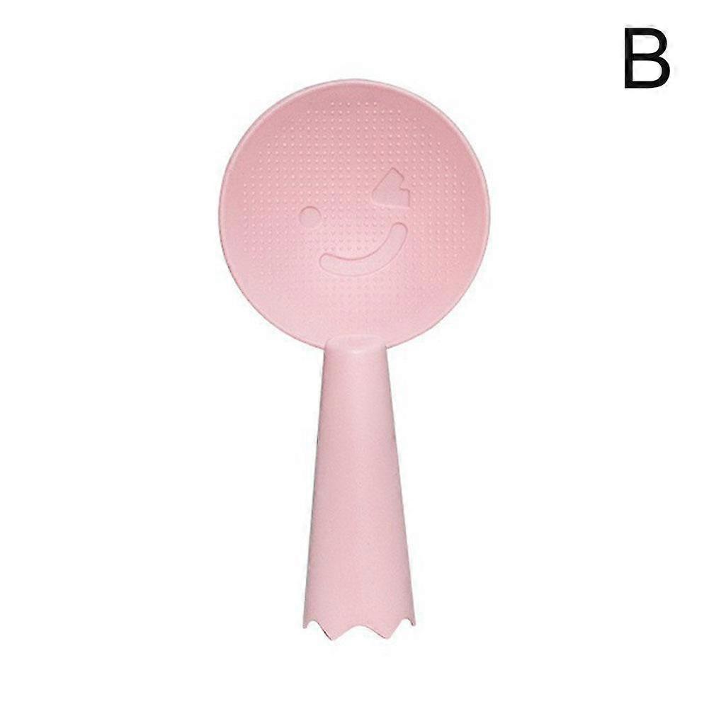 Non-Stick Plastic Rice Spoon Cute Smiley Face Rice Spatula Scoop Cooker