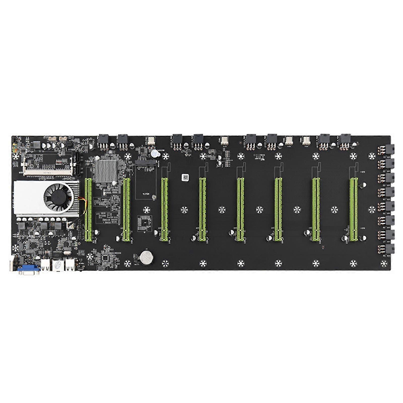 BTC-37 Mining Machine Motherboard CPU Group 8 Video Card Slots DDR3 Memory Integrated VGA Interface