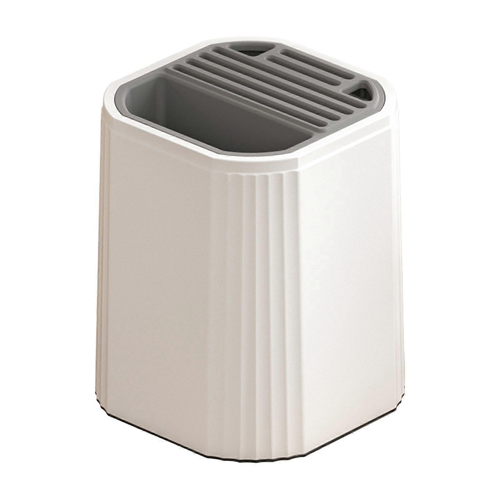 Rotating Kitchen Cutter Holder Safe Reliable Cutter Storage Rack with Drip Tray 360 Degree Rotating Tool Stand
