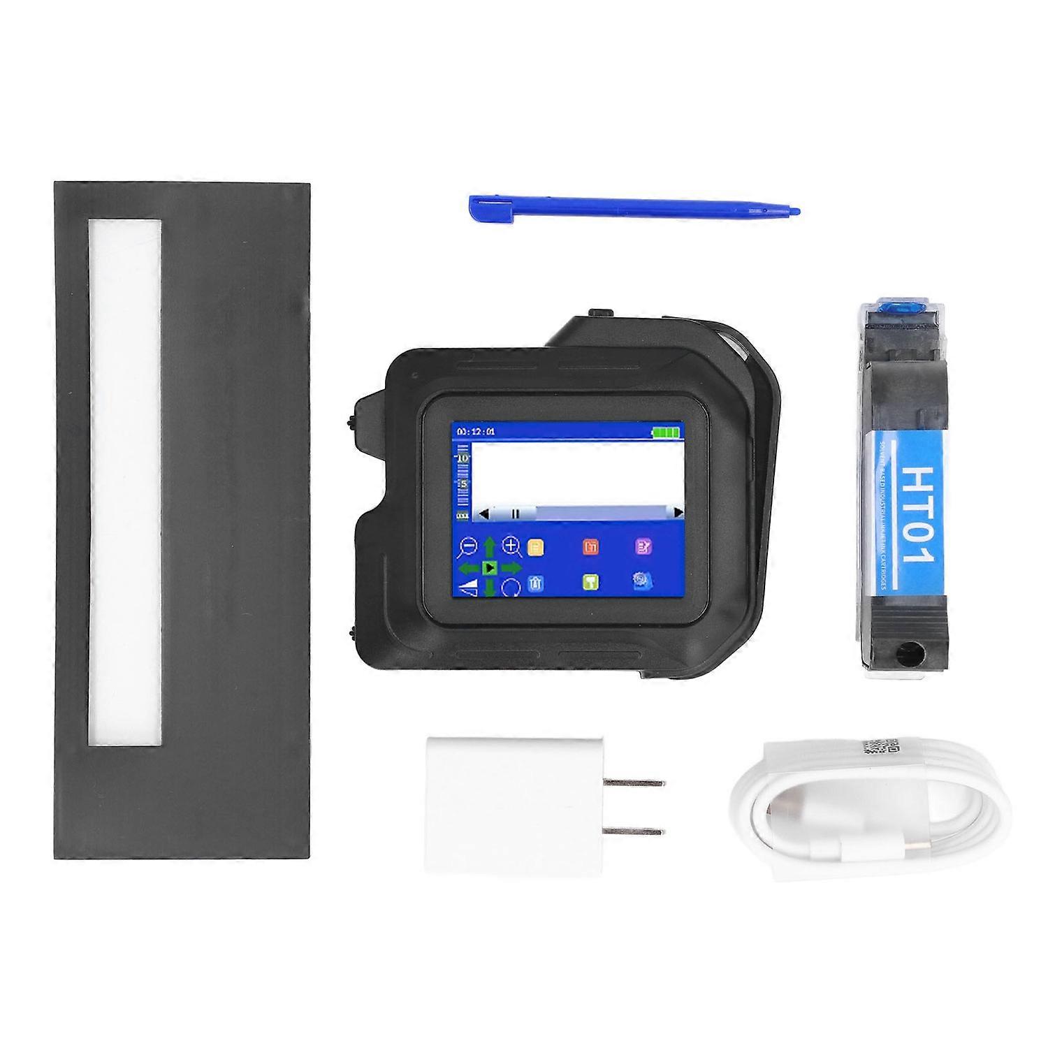 Handheld Inkjet Printer Gun Multi Language Portable Bluetooth Connect with Quick Drying Ink Cartridg