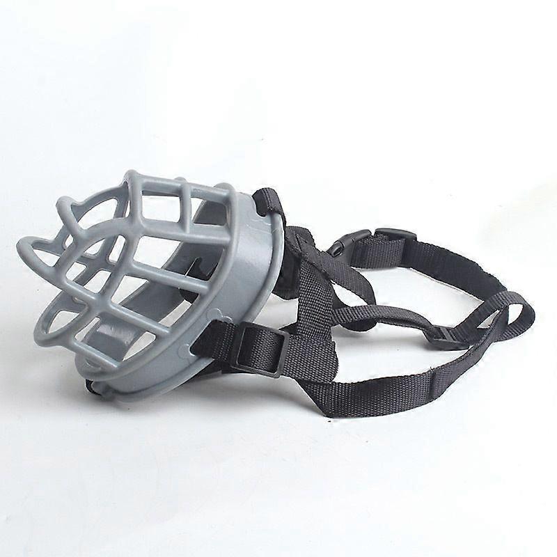 Soft Basket Muzzle For Dogs Secure And Comfortable Fit, Better Prevent Bites, Chewing And Barking Muzzle Gray