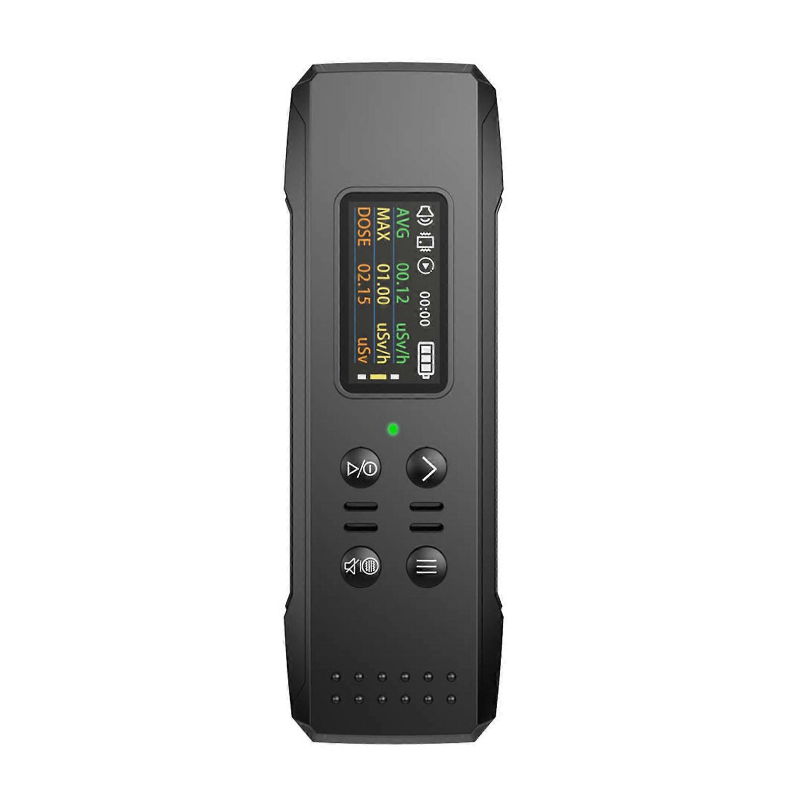 Electromagnetic Field Radiation Detector Tester Meter Rechargeable HandheldsPortable Counter Emission Dosimeter Computer  Black