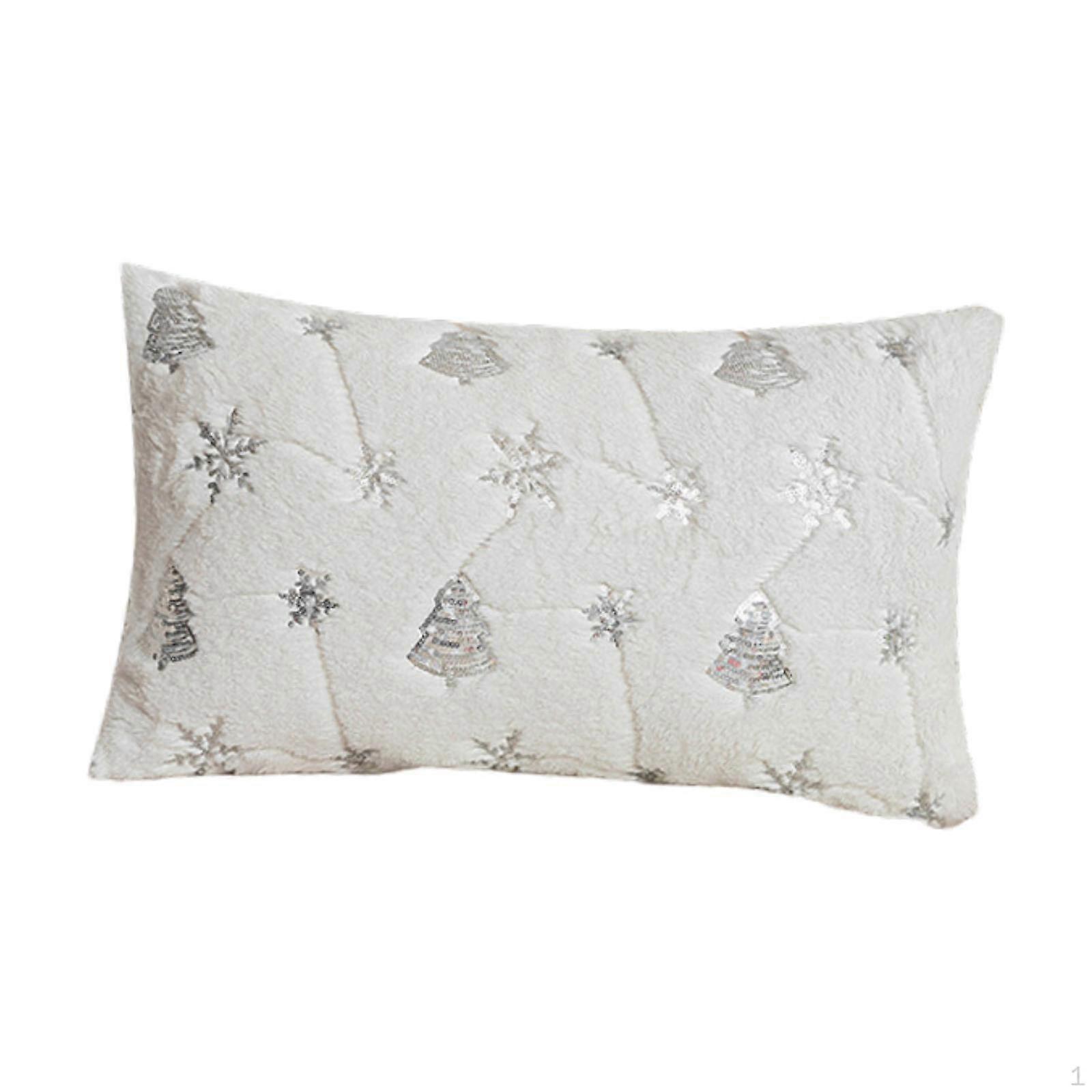 Christmas Themed Plush Pillow Cover for Sofa And Bed Decoration