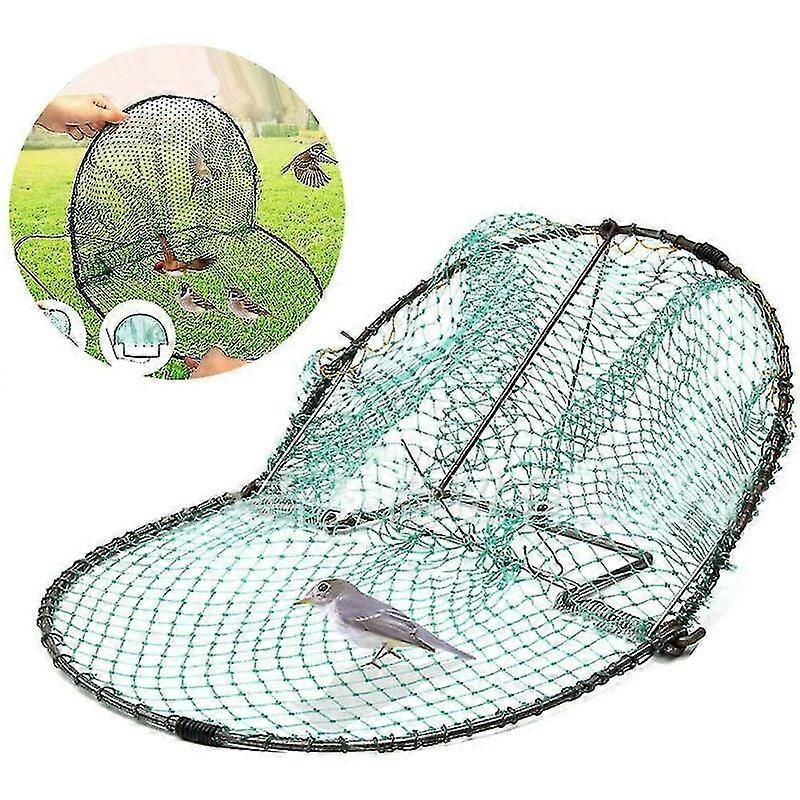 Bird Trap for Garden Protection, Small Birds Protection Manual Release Mechanism, 20Cm Humane Live Trap Regular Steel Wire Easy to Use, 1PC