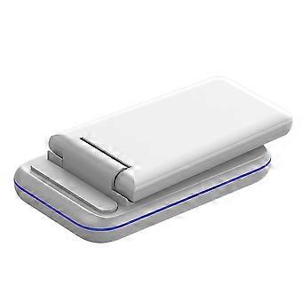 Kabelloser Ladeständer, Sicherheitsschutz für Mobiltelefone, Uhren, Headsets, ergonomisches Standdesign für komfortables Betrachten, faltbares Design für