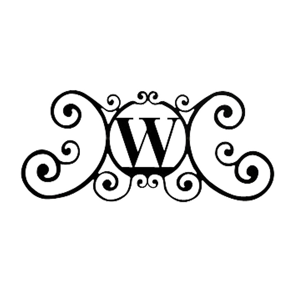 Targa della casa Lettera W